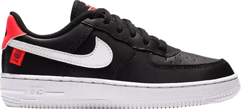 Кроссовки Nike Force 1 PS 'Worldwide Pack - Black Flash Crimson', черный