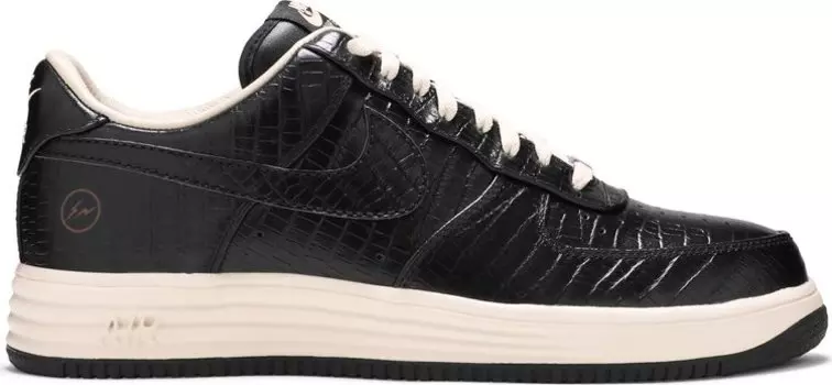 Кроссовки Nike Fragment Design x Lunar Force 1 Low Premium SP 'Croc', черный