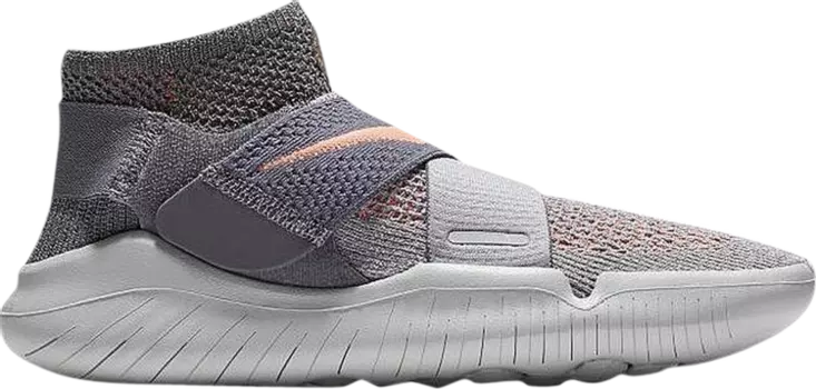 Кроссовки Nike Free RN Motion Flyknit 2018 'Grey Crimson', серый