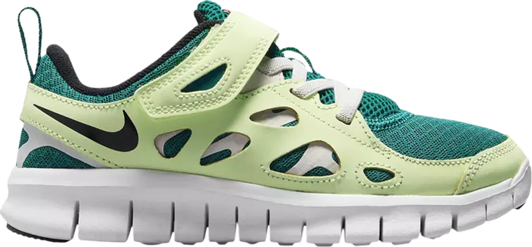 Кроссовки Nike Free Run 2 PS 'Bright Spruce Barely Volt', зеленый
