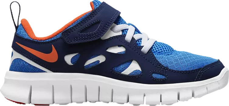 Кроссовки Nike Free Run 2 PS 'Light Photo Blue Orange', синий