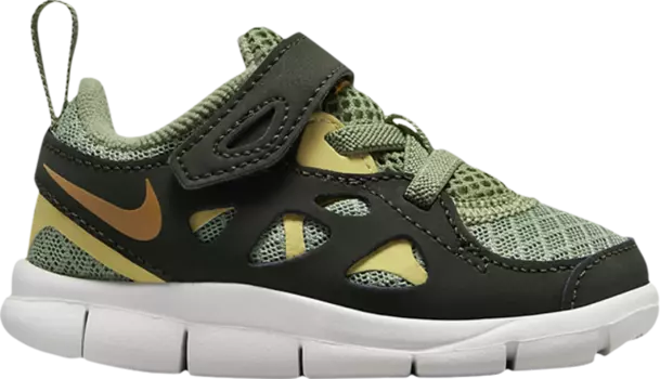 Кроссовки Nike Free Run 2 TD 'Oil Green Wheat Gold', зеленый