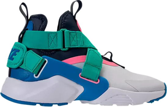 Кроссовки Nike Huarache City High GS 'Pure Platinum Blue Nebula', многоцветный
