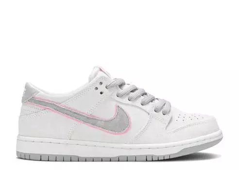 Кроссовки Nike ISHOD WAIR X SB ZOOM DUNK LOW PRO 'PERFECT PINK', белый