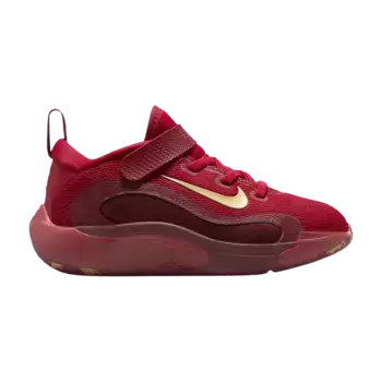 Кроссовки Nike IsoFly PS Gym Red Metallic Gold, красный