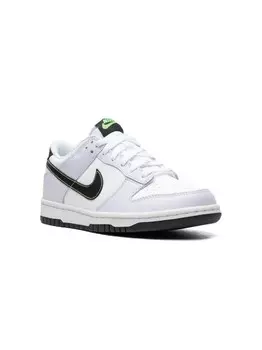 Кроссовки Nike Kids Dunk Low "Grey/Green Strike", серый