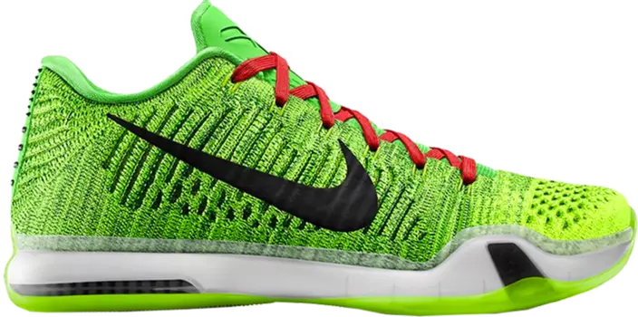 Кроссовки Nike Kobe 10 Elite 'Grinch' iD, зеленый