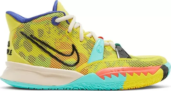 Кроссовки Nike Kyrie 7 GS '1 World 1 People', желтый