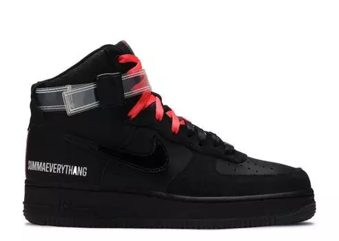 Кроссовки Nike LAUREN HALSEY X AIR FORCE 1 HIGH LE 'ALL FOR 1 - LA', черный
