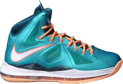 Кроссовки Nike LeBron 10 'Miami Dolphins', бирюзовый