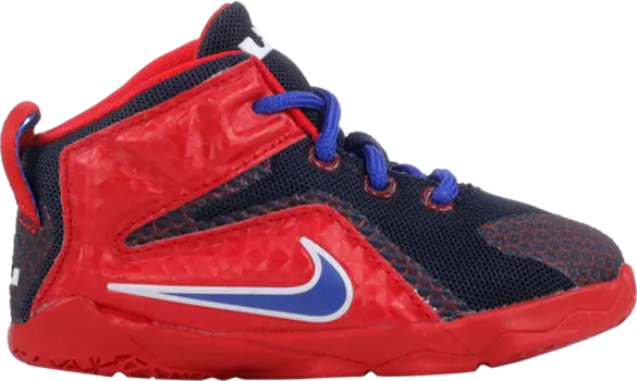Кроссовки Nike LeBron 12 TD 'Red Navy', синий
