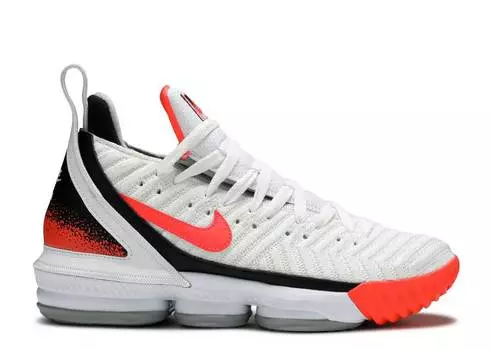 Кроссовки Nike LEBRON 16 'AIR TECH CHALLENGE HOT LAVA WHITE', белый