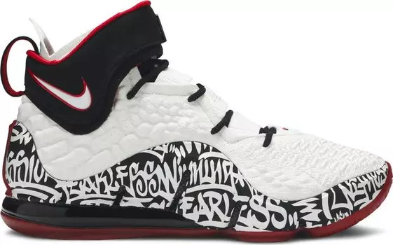 Кроссовки Nike LeBron 17 'LeBron 4 Graffiti', белый