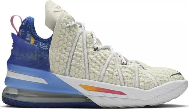 Кроссовки Nike LeBron 18 'Los Angeles By Day', кремовый