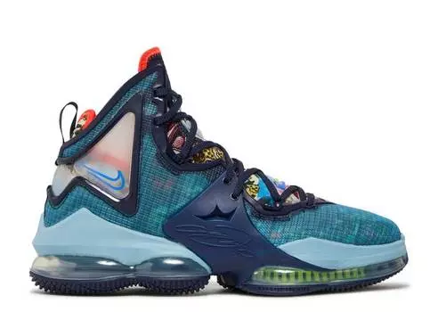 Кроссовки Nike LEBRON 19 'FAST FOOD - DUTCH BLUE', черный
