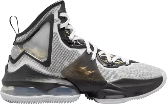Кроссовки Nike LeBron 19 SE GS 'White Metallic Gold', белый