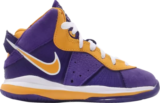 Кроссовки Nike LeBron 8 PS 'Lakers', фиолетовый