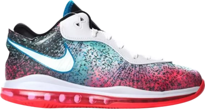 Кроссовки Nike Lebron 8 V/2 Low 'Miami Night' 2011, белый