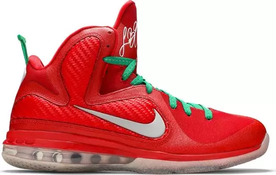 Кроссовки Nike LeBron 9 'Christmas', красный