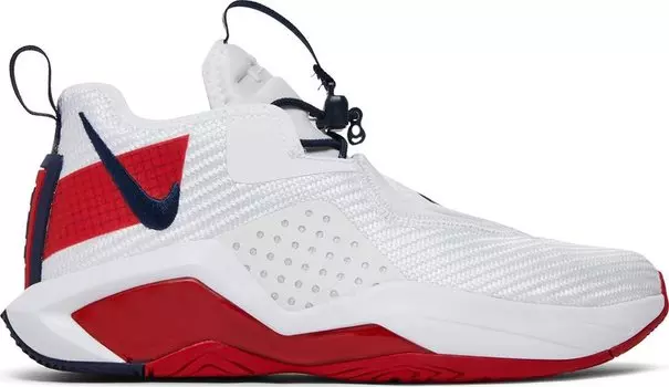 Кроссовки Nike LeBron Soldier 14 GS 'White University Red', белый
