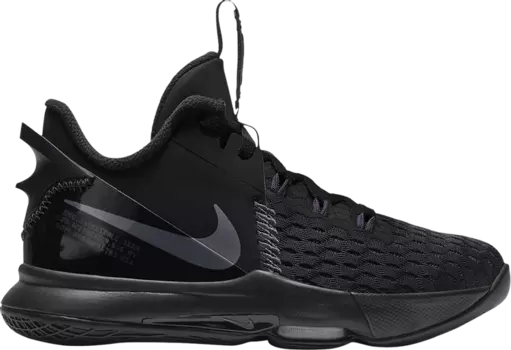 Кроссовки Nike LeBron Witness 5 GS 'Black Dark Grey', черный