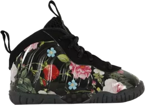 Кроссовки Nike Little Posite TD 'Floral', черный