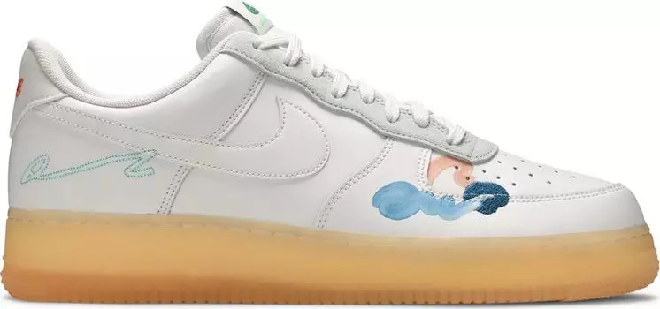 Кроссовки Nike Mayumi Yamase x Air Force 1 Flyleather 'Earth Day', белый