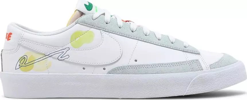Кроссовки Nike Mayumi Yamase x Blazer Low '77 Flyleather 'Earth Day', белый