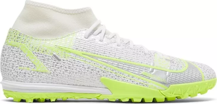 Кроссовки Nike Mercurial Superfly 8 Academy TF 'Metallic Silver Volt', белый