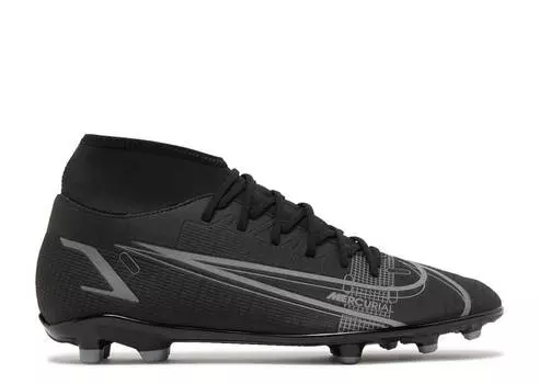 Кроссовки Nike MERCURIAL SUPERFLY 8 CLUB MG 'BLACK IRON GREY', черный