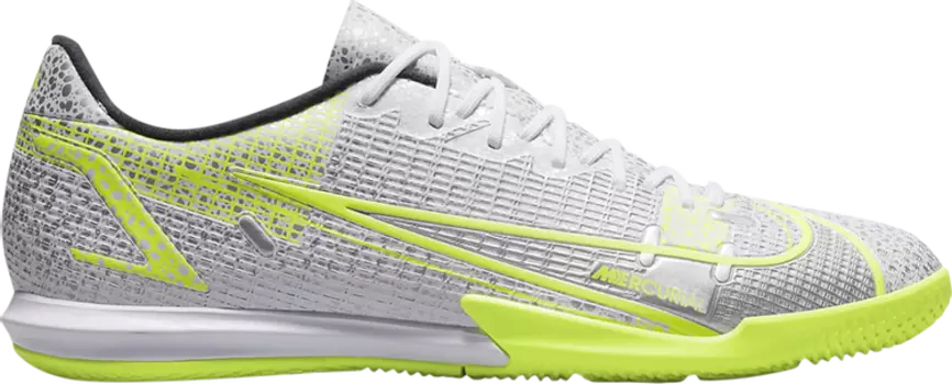 Кроссовки Nike Mercurial Vapor 14 Academy IC 'Metallic Silver Volt', белый