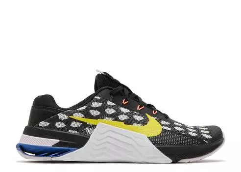Кроссовки Nike METCON 7 'POLKA BLACK YELLOW STRIKE', черный