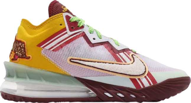 Кроссовки Nike Mimi Plange x LeBron 18 Low EP 'Higher Learning', белый
