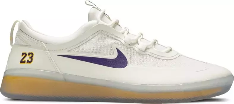Кроссовки Nike NBA x Nyjah Free 2 SB 'Lakers', белый
