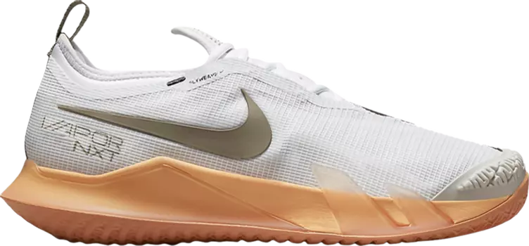 Кроссовки Nike NikeCourt React Vapor NXT 'White Orange Trance', белый