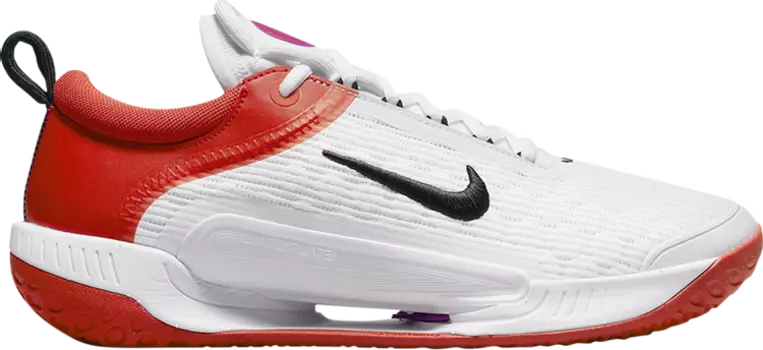 Кроссовки Nike NikeCourt Zoom NXT HC 'White Picante Red', белый
