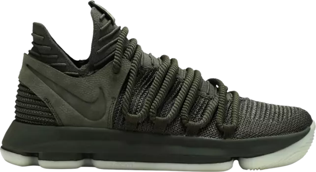 Кроссовки Nike NikeLab KD 10 EP 'Olive', зеленый