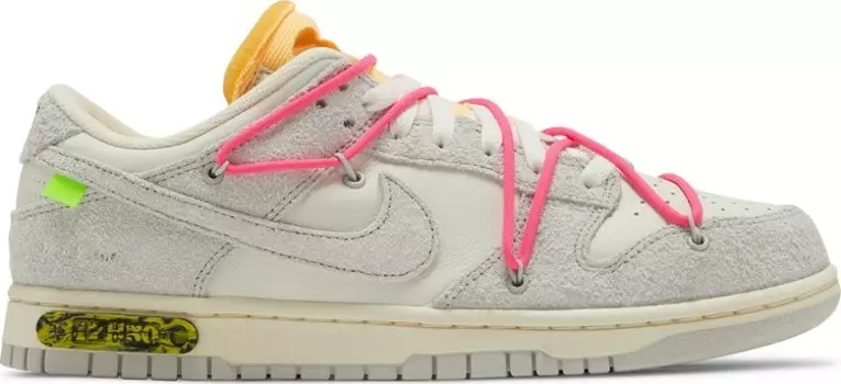 Кроссовки Nike Off-White x Dunk Low 'Lot 17 of 50', белый
