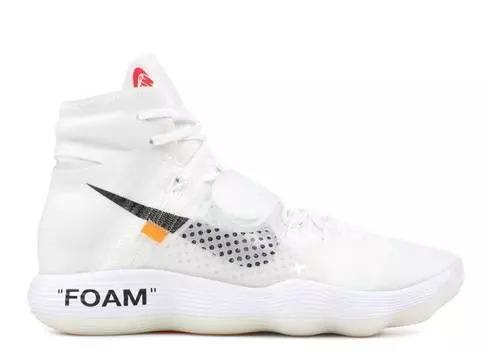 Кроссовки Nike OFF-WHITE X HYPERDUNK 2017 FLYKNIT 'THE TEN', белый