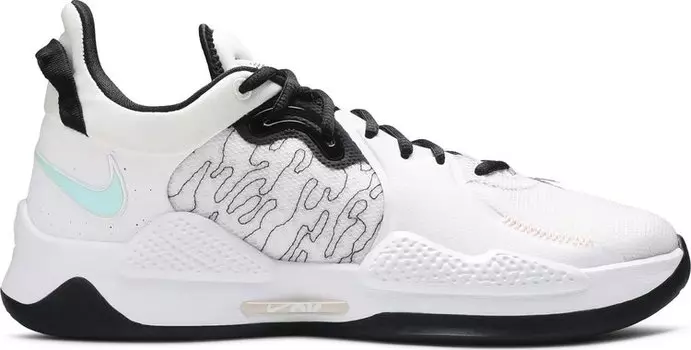 Кроссовки Nike PG 5 'White Black', белый