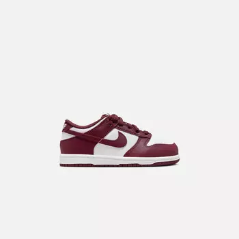 Кроссовки Nike PS Dunk Low, цвет White/Redwood/Gym Red