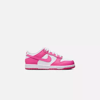 Кроссовки Nike PS Dunk Low, цвет White/Laser Fuchsia