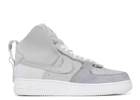 Кроссовки Nike PSNY X AIR FORCE 1 HIGH 'MATTE SILVER', серебряный