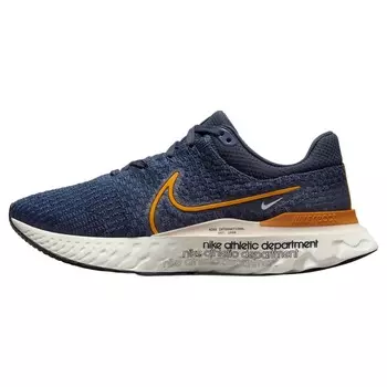 Кроссовки Nike React Infinity Run Flyknit 3 Premium, темно-синий/оранжевый
