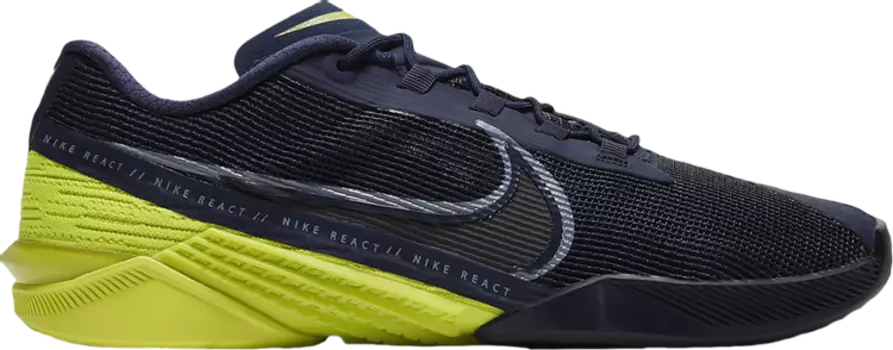 Кроссовки Nike React Metcon Turbo 'Blackened Blue Cyber', синий