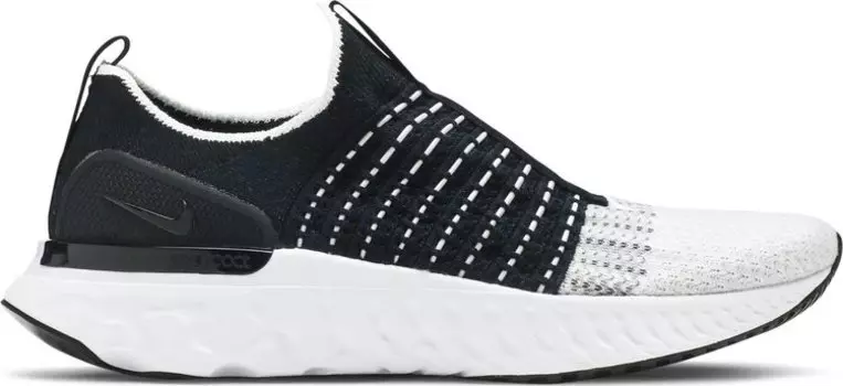 Кроссовки Nike React Phantom Run Flyknit 2 'Black White', черный