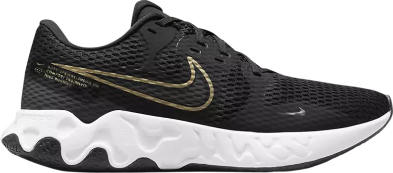 Кроссовки Nike Renew Ride 2 'Black Metallic Gold', черный