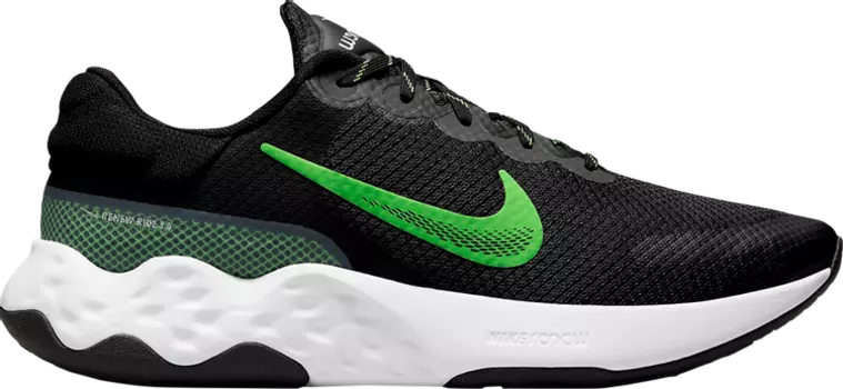 Кроссовки Nike Renew Ride 3 'Black Green Strike', черный