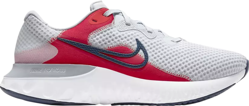 Кроссовки Nike Renew Run 2 'Pure Platinum Chile Red', серый