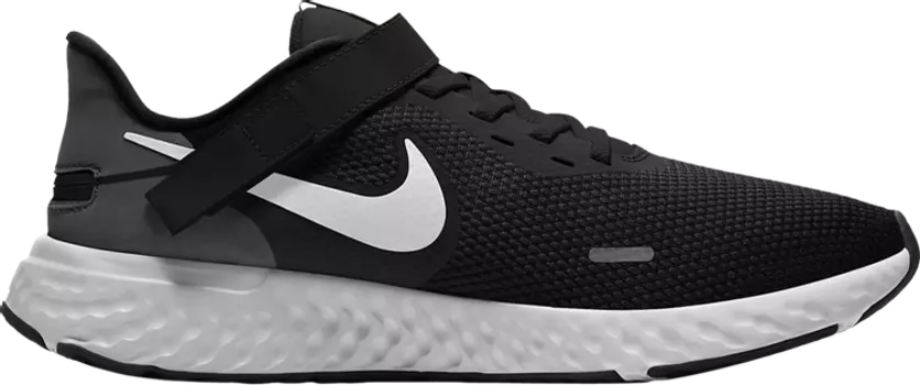 Кроссовки Nike Revolution 5 FlyEase 'Black', черный